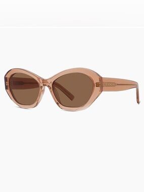 Givenchy Translucent Peach Cat-Eye Sunglasses with Brown Lenses